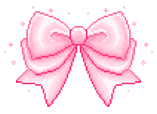 tiny pink bow gif